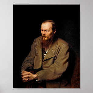 Póster Retrato de Fedor Dostoyevsky por Vasily Perov