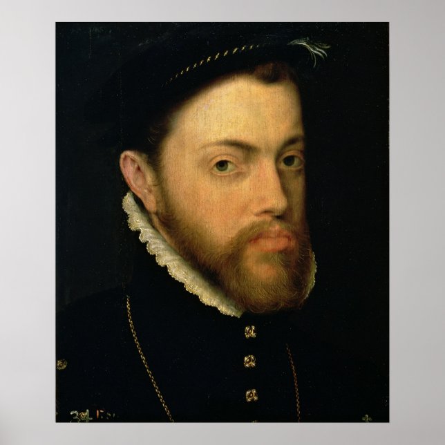 Póster Retrato de Felipe II de España (Frente)