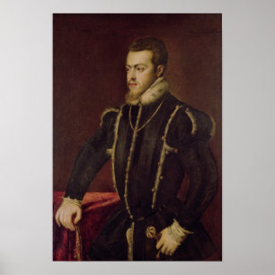 Póster Retrato de Felipe II de España 2