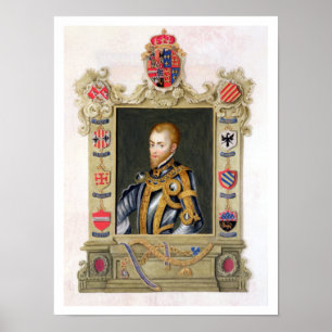 Póster Retrato de Felipe II Rey de España (1527-98) de