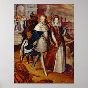 Póster Retrato de Fernando I y su sobrina