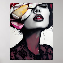 Póster Retrato de flor