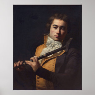 Póster Retrato de Flutist Devienne