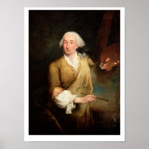Póster Retrato de Francesco Guardi (1712-93) (aceite en l