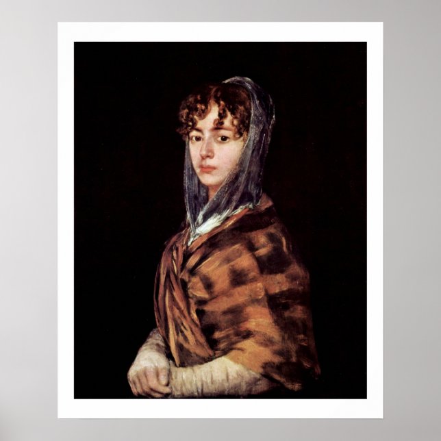 Póster Retrato De Francisca Sabasa Y García (Frente)