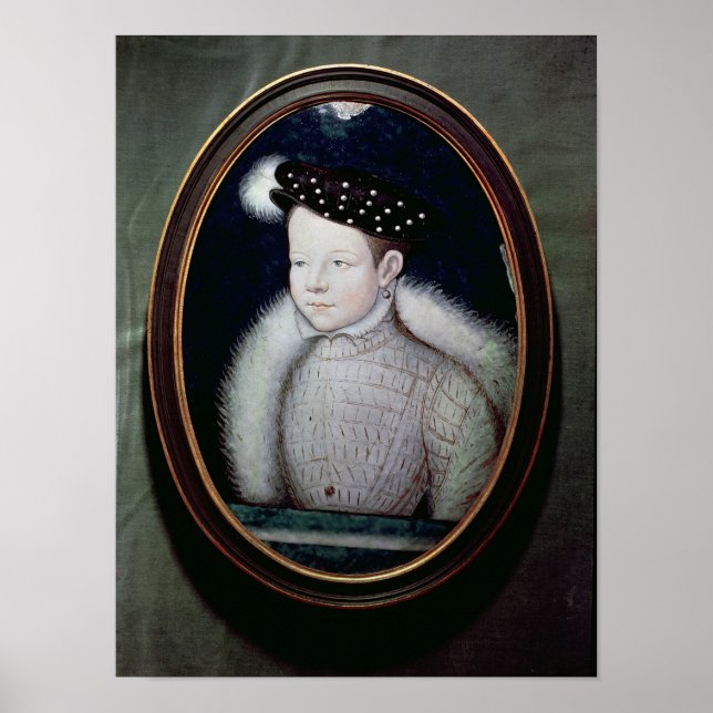 Póster Retrato de Francisco II como Daufino de Francia (Frente)