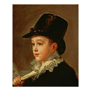 Póster Retrato de Francisco Jose de Goya y Lucientes el