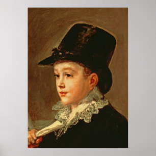 Póster Retrato de Francisco Jose de Goya y Lucientes el