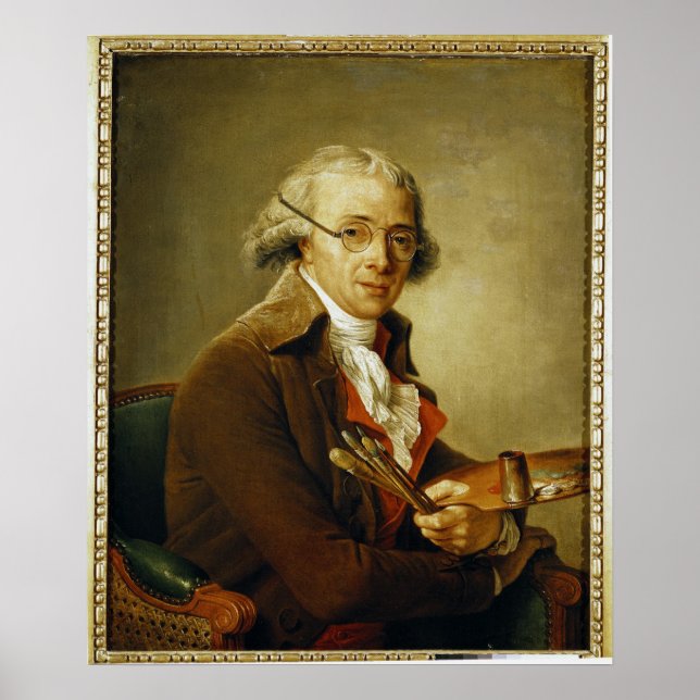 Póster Retrato de Francois-Andre Vincent (Frente)