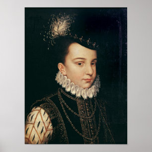 Póster Retrato de Francois Hercule de Francia