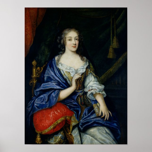 Póster Retrato de Francoise-Louise de la Baume le Blanc (Frente)