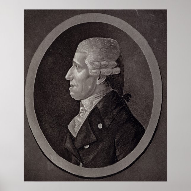 Póster Retrato de Franz Joseph Haydn (Frente)