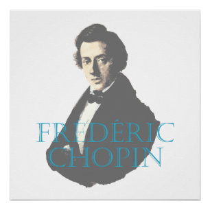 Póster Retrato de Frédéric Chopin
