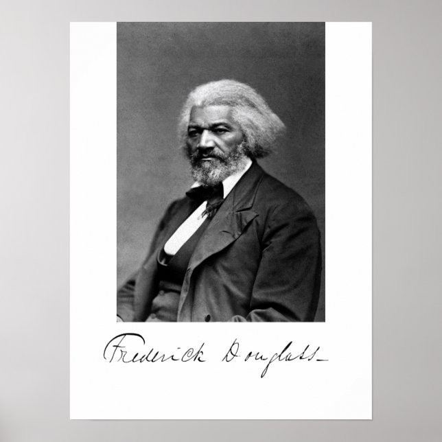 Póster Retrato de Frederick Douglass (Frente)