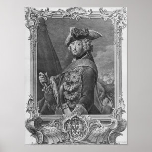 Póster Retrato de Frederick II, el grande
