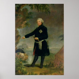 Póster Retrato de Frederick II el grande, 1772
