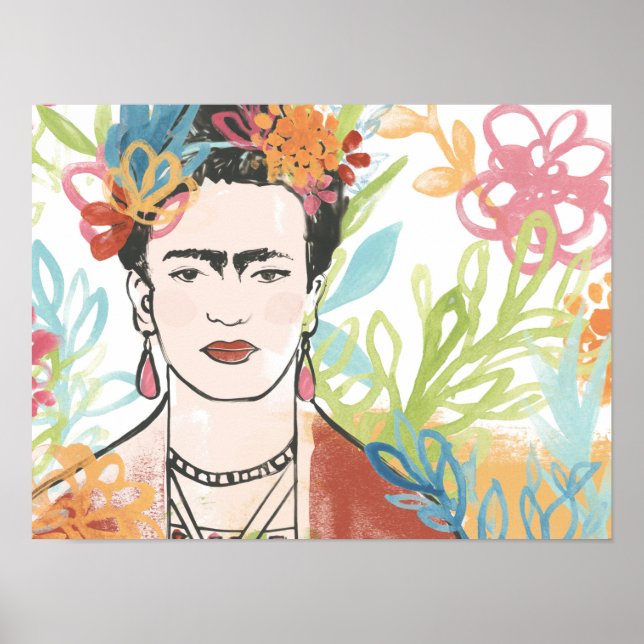 Póster Retrato de Frida Kahlo (Frente)