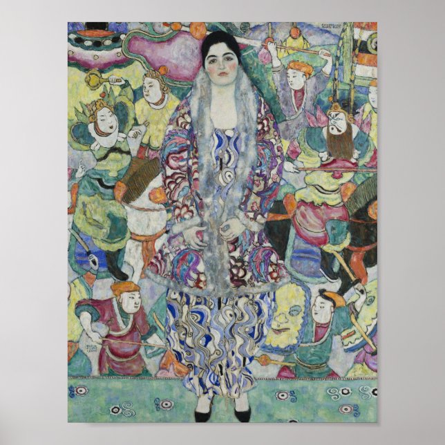 Póster Retrato de Friederike Maria Beer — Gustav Klimt (Frente)