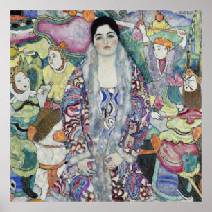 Póster Retrato de Friederike Maria de Gustav Klimt