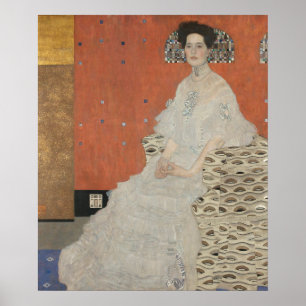 Póster Retrato de Fritza Riedler — Gustav Klimt (1906)