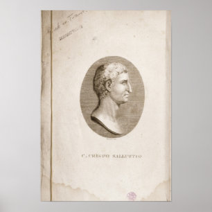 Póster Retrato de Gaius Crispus Sallust