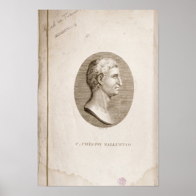 Póster Retrato de Gaius Crispus Sallust (Frente)