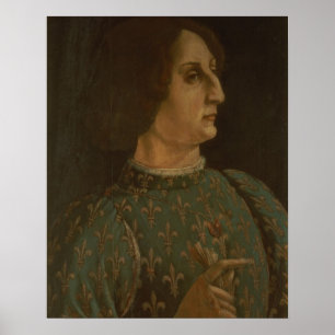 Póster Retrato de Galeazzo Mario Sforza (1444-76) c.1471