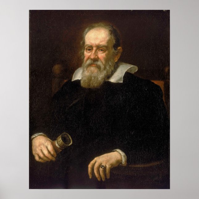 Póster Retrato de Galileo Galilei de Justus Sustermans (Frente)