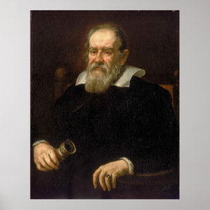 Póster Retrato de Galileo Galilei de Justus Sustermans
