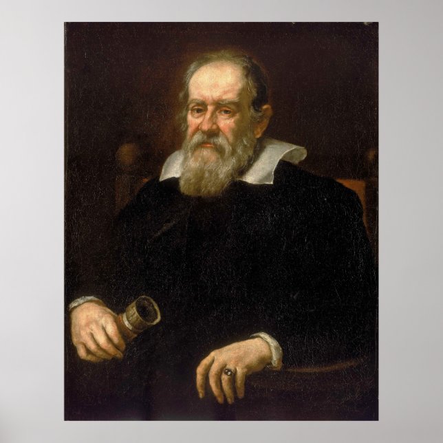 Póster Retrato de Galileo Galilei de Justus Sustermans (Frente)