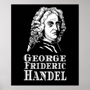 Póster Retrato de George Frideric Handel