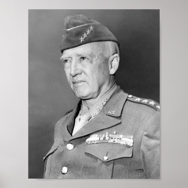 Póster Retrato de George S. Patton (Frente)