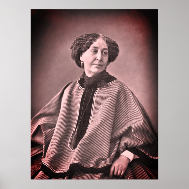 Póster Retrato de George Sand de Nadar (Frente)