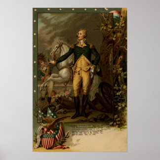 Póster Retrato de George Washington
