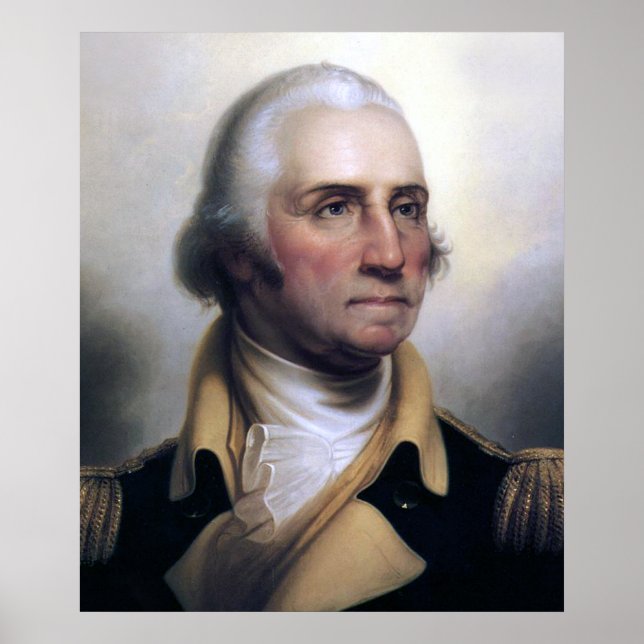 Póster Retrato de George Washington (Frente)