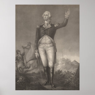 Póster Retrato de George Washington (1854)