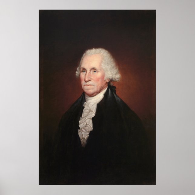 Póster Retrato de GEORGE WASHINGTON de Rembrandt Peale (Frente)
