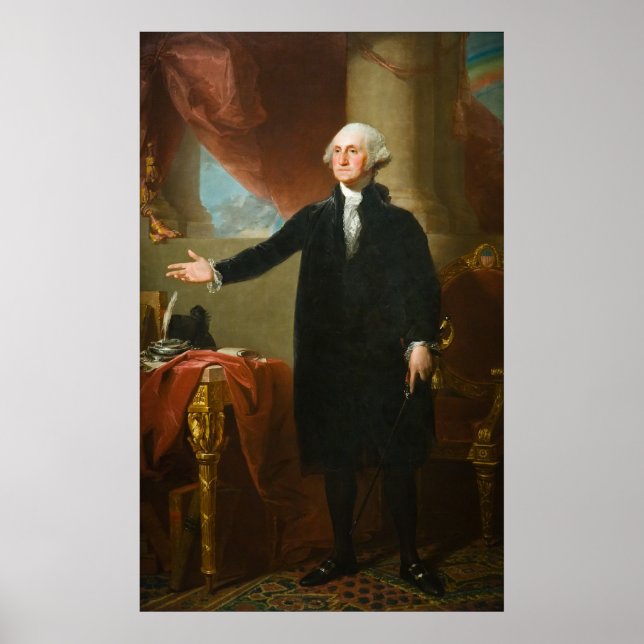 Póster Retrato de George Washington "Lansdowne" (Frente)