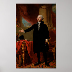 Póster Retrato de George Washington Lansdowne