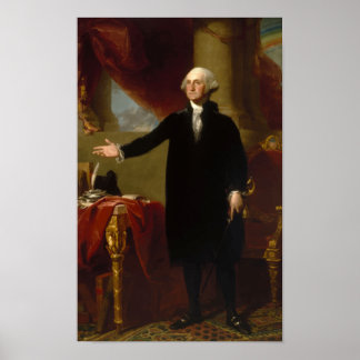 Póster Retrato de George Washington Lansdowne
