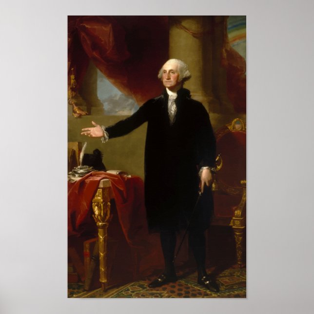 Póster Retrato de George Washington Lansdowne (Frente)