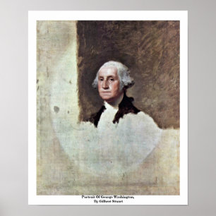 Póster Retrato de George Washington, por Gilbert Estuardo