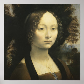 Póster Retrato de Ginevra de Benci 1476
