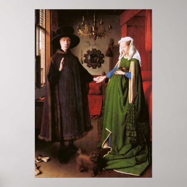 Póster Retrato de Giovanni Arnolfini y su esposa (Frente)