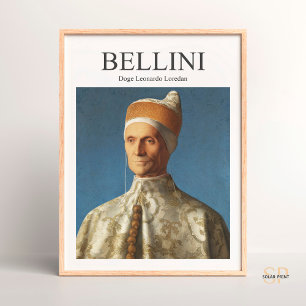 Póster Retrato de Giovanni Bellini de Doge Leonardo Lored