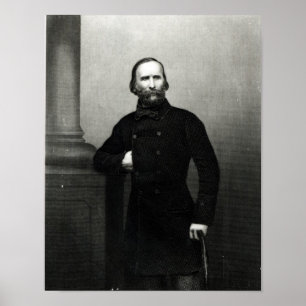 Póster Retrato de Giuseppe Garibaldi