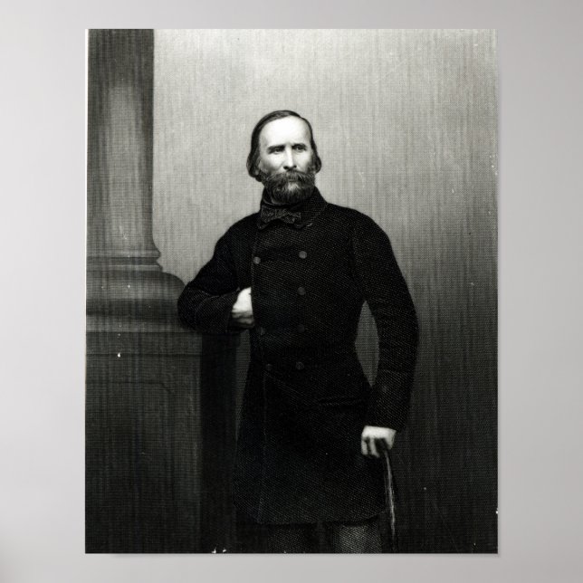 Póster Retrato de Giuseppe Garibaldi (Frente)