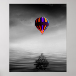 Póster Retrato de globo de aire