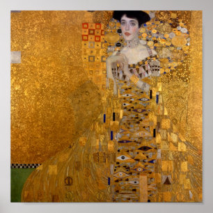 Póster Retrato de Gustav Klimt // Adele Bloch-Bauer