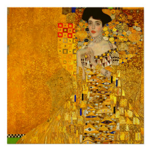 Póster Retrato de Gustav Klimt de Adele Bloch-Bauer I